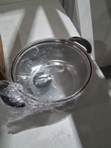 stainless steel soup pot with lid - 8" image 2