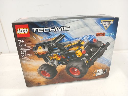 263PC lego Technic Monster Jam Grave Digger Fire and Ice monster truck - multicolor (model: 42219) image 2