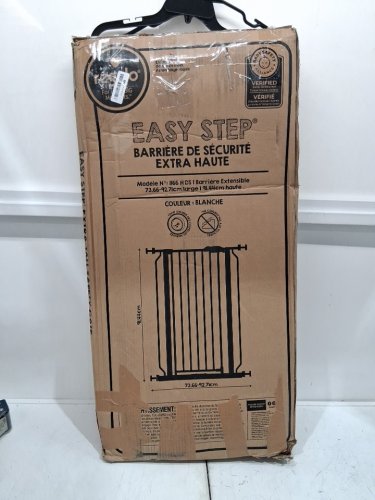 REGALO EASY STEP extra tall WALK-THRU METAL SAFETY GATE - 36" x 29" - 36.5" - WHITE (MODEL: 1166HDS) image 2
