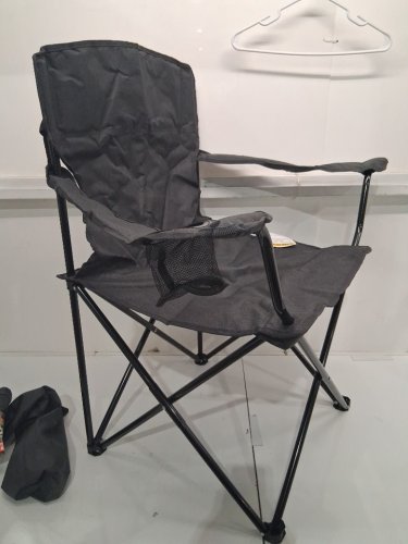 OZARK TRAIL OVERSIZED CAMPING CHAIR - 250 LBS MAX - BLACK image 4