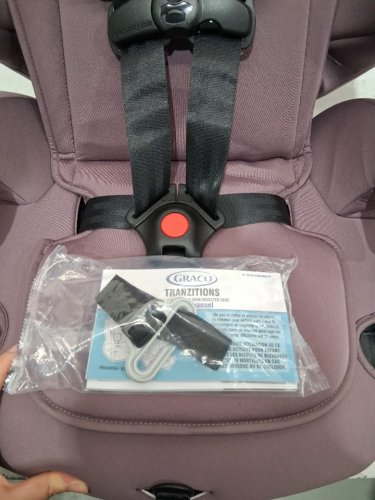 GRACO TRANZITIONS 3-IN-1 LIGHTWEIGHT ADJUSTABLE HEIGHT HARNESS BOOSTER CAR SEAT WITH CUP HOLDERS - 100LB MAX WEIGHT - ELOISE PURPLE (MODEL: 2217080) image 6