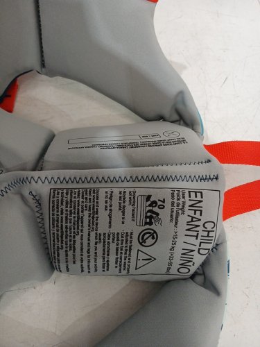 kids HYPERLITE INFANT CHILD PFD life VEST - up to 55lbs - blue/GREY/RED (style: 1819491) image 3