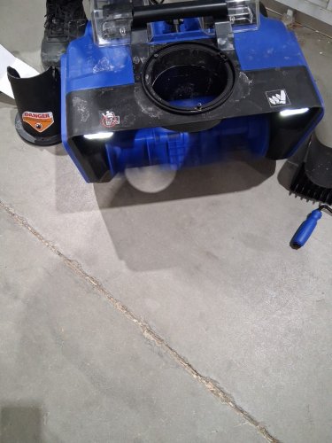 SOYUS cordless electric Snow Blower - 40V, brushless motor, 20" clearing path, Dual LED Lights - blue (model: asysn0150040) image 2