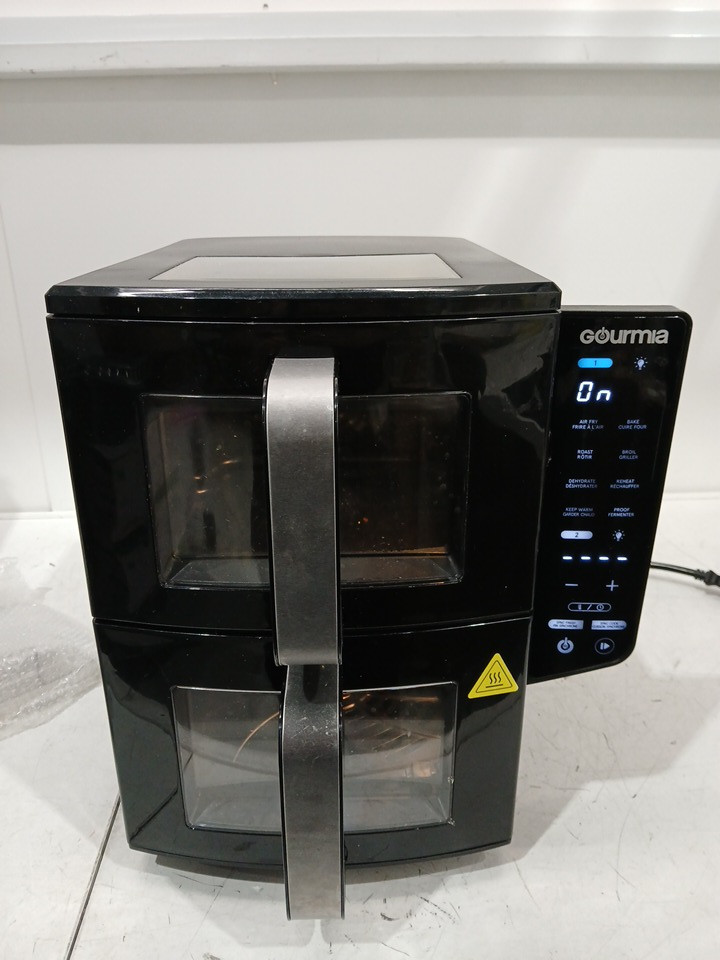 Gourmia 4 dish dual basket air fryer with sync cook - 11qt - black (model: 3333015) image 4