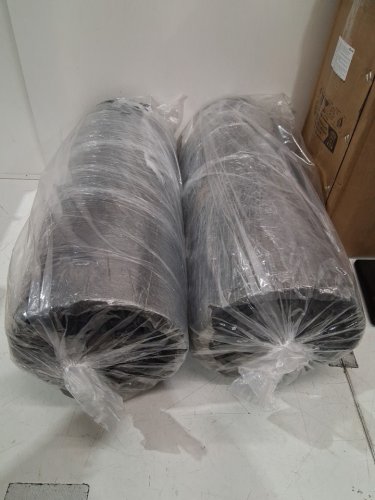 2pk Rubber Mulch Mat Roll - 94" x 24" each - black (model:HJ6002-2) image 3