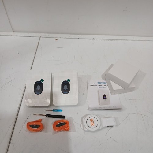 3pc daytech plug in receiver and wireless waterproof wrist alarm for seniors - osfm - white - (model: lc01) image 4
