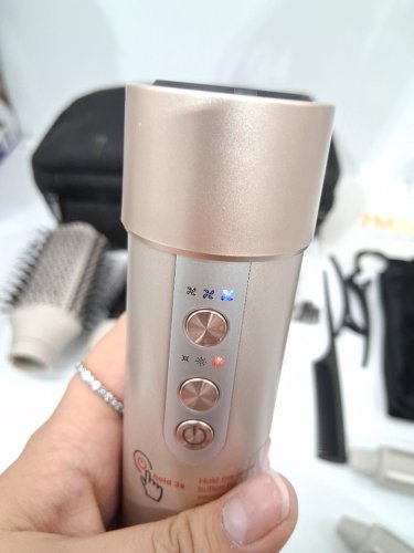 7magic high speed hair dryer brush and 6 in 1 styler - 110 volts - 1200 watts - gold - (model: HB-800) image 6
