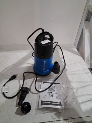 FOTING Electric Submersible Utility Pump for Draining Pools - 25ft power cord - 4600 GPH - 115 Gallon - Black/Blue (model: Q9003) image 3