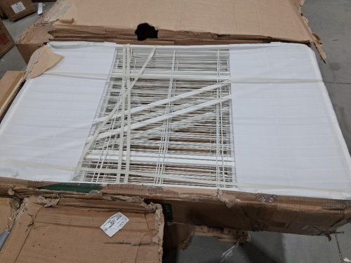 fxw 12-panel indoor dog playpen with gate - 45" - white (model: 123-4512-wh-23v20) image 5