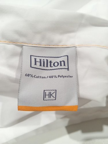 4pk Hilton Hotel Flat Sheet - 60% Cotton 40% Polyester - King image 3