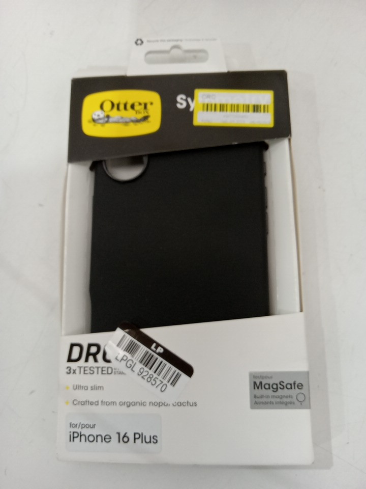 OtterBox Symmetry Series Cactus Leather iPhone 16 PLUS Case FOR MAGSAFE  - BLACK image 2