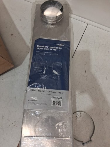 WHIRLPOOL DURASAFE PERISCOPE DRYER VENT - 0"-18" - grey (MODEL: 4396037RP) image 4