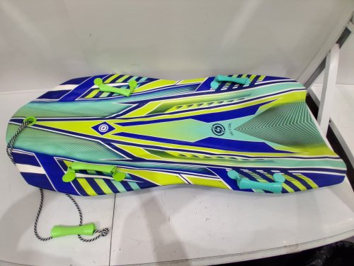 sno storm vipernex foam snow sled with tow rope- 50"- green/blue (model: 2000509) image 2