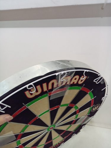 WINMAU Diamond Plus Dartboard with Official Tournament Specifications - BLACK image 3