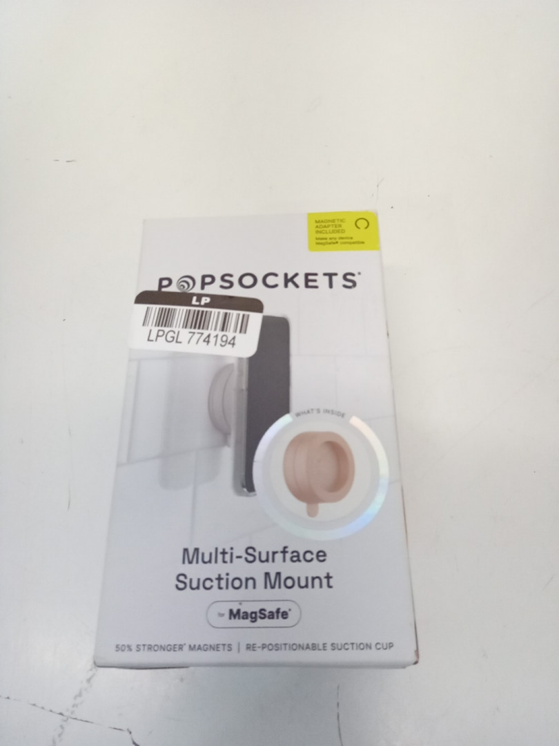 Popsocket Multi-surface Suction Magsafe Phone Mount with Magnetic Adapter - Metallic Latte Brown image 2