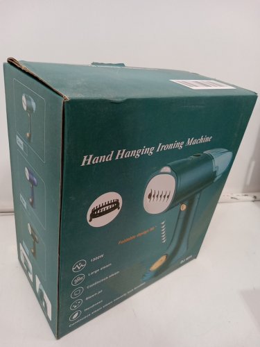 Foldable Hand Hanging Ironing Steamer Machine - 1500W - Black (Model: DJ.1011) image 2