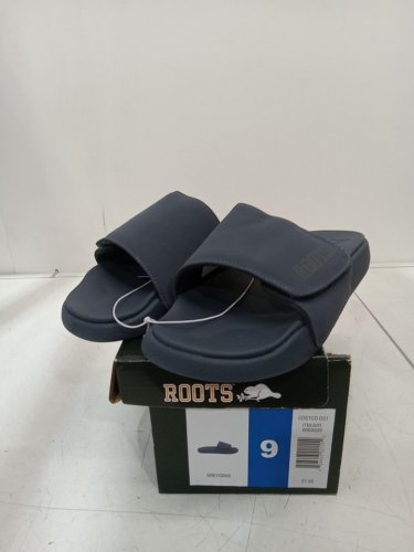 Men's Roots slide on outdoor sandals - size 9 - grey (style: 8869009) image 2