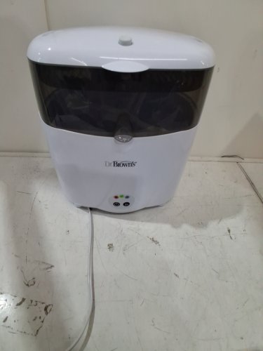 DR BROWNS NATURAL FLOW DELUXE BOTTLE STERILIZER ELECTRIC STEAM SYSTEM - STERILIZES 6 BOTTLES AT ONCE - white (model: AC045) image 2