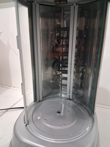 Shawarma Grill Machine, Vertical Chicken Shawarma Cooker Machine Countertop, Electric Stainless Steel Broiler Gyro Rotisserie Oven - 1500watt - grey - (model: tb1023a-f ) image 5