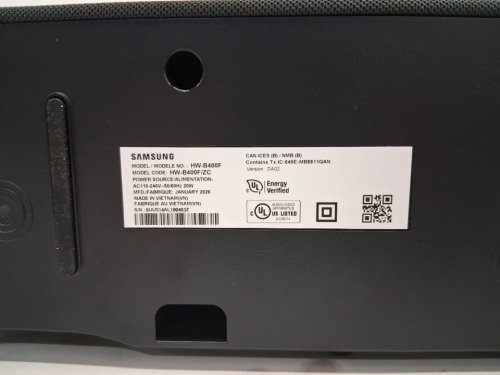 samsung 2.0 ch bluetooth soundbar with dolby digital speakers - 4.21" x25.35" x 2.61" - black (model:HW-B400F/ZC) image 5