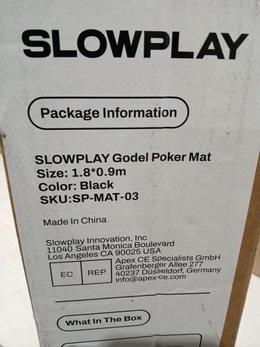 SLOWPLAY Godel Texas Hold'em Poker Mat - 6ft x 3ft - black (model: SP-MAT-03) image 6