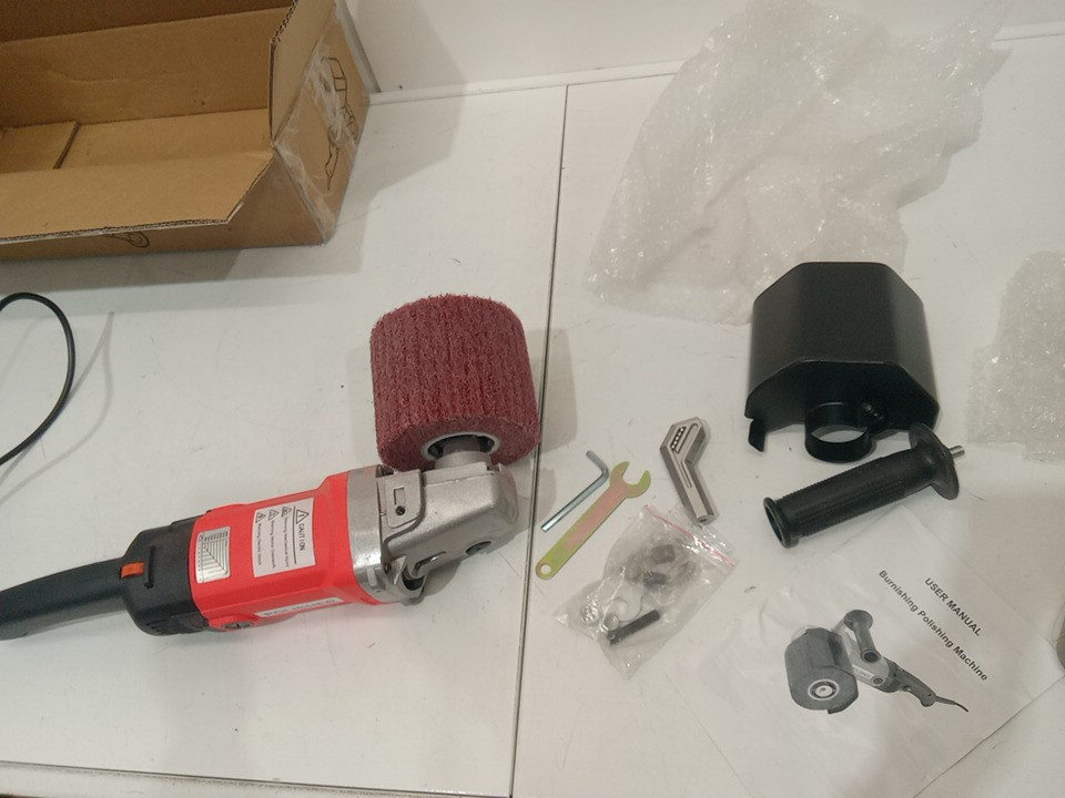 Handheld wheel sanding/polishing machine with 8 speeds - 1400w - orange/black (MODEL: pgj-199) image 4