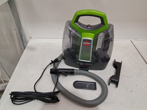 BISSELL LITTLE GREEN PROHEAT PORTABLE DEEP CLEANER/SPOT CLEANER WITH SELF-CLEANING HYDRORInSE TOOL - GREEN/GREY (MODEL : 2513B / 2513n) image 2