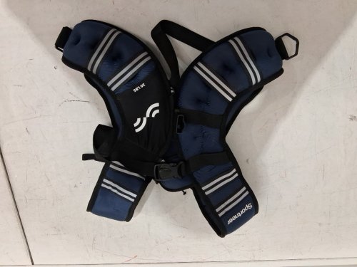 Sportneer Weighted Vest with Reflective Stripe - 20LB - Dark Navy Blue image 2