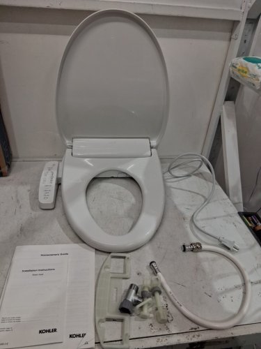 Kohler Elongated Purewash Bidet Toilet Seat - White - (Model: 32330-0) image 4