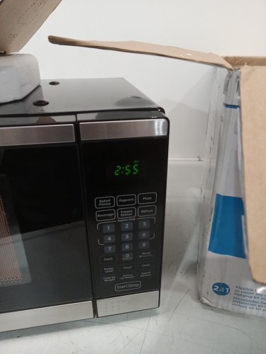 DANBY DESIGNER COUNTERTOP/UNDER CABINET DIGITAL MICROWAVE OVEN - 0.7CU.FT - STAINLESS STEEL/BLACK - (MODEL: DDMW007501G1) image 5