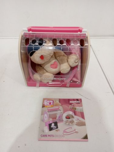 TopBright Care Pets Dr. Dog Play Set with Stethoscope - Pink/Brown image 2