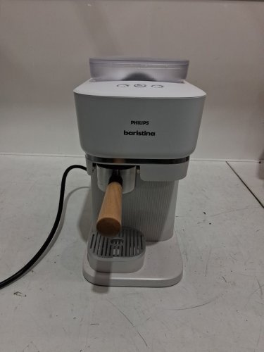 philips baristina automatic espresso machine with built-in grinder - white (model: BAR302/20) image 4