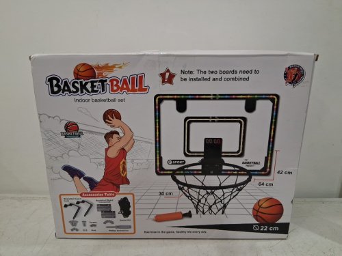 TOURNAMENT BASKETBALL COMPETITIONS Basketball Hoop Over The Door/Wall Mounted Set with DIGITAL SCORE KEEPER - 22" - MULTICOLOUR (MODEL: CX40C-1) image 2