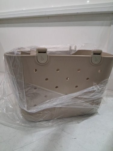 Simple Modern Getaway Bag Collection Waterproof Beach Bag/Rubber Tote with Attached Zip Case - Large - Almond Birch (Style: GET-L-ALB-M) image 4