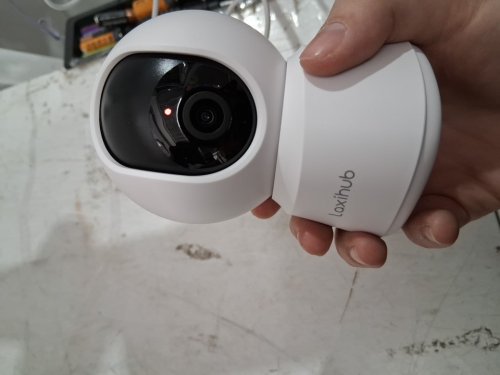Laxihub 360° View 2K smart Camera with Phone App, Pan/Tilt, Motion & Sound Detection, Night Vision, Two-Way Audio, Works with Alexa - white (Model: P2T) image 4