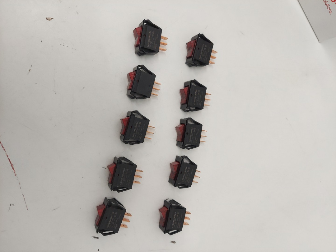 10 CARLING TECHNOLOGIES SWITCH ROCKER - 10A/15A, 250VAC/125VAC, 3/4HP (MODEL: LTA211-TR-B) image 2