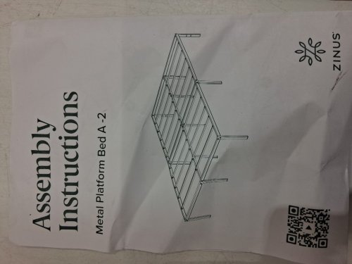 zinus yelena metal platform bed frame - 14" queen - black - (model: az-mpsc-14qs) image 5