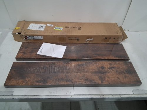 ballucci Floating Shelves - 36" x 8" - Rustic Brown (model: HAFS06RB-2) image 2