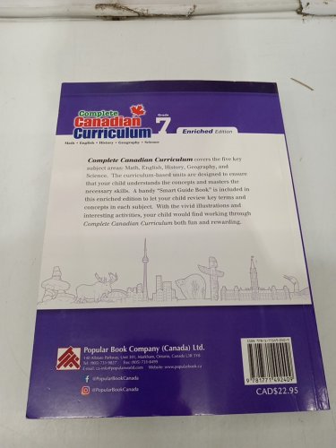 (paperback) Complete Canadian Curriculum: Grade 7 (Enriched Edition): math/english/science and social studies image 3