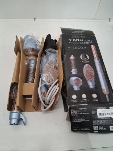 5pc InfinitiPro by Conair DigitalAIRE  4-in-1 Styling System for Curls, Waves, Blowouts & Volume - blue (model: BC8100BGC) image 2