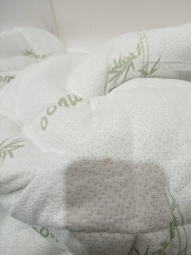 Bamboo Extra Thick Breathable Mattress topper - cal KING - 72" x 84" x 18"- WHITE image 5