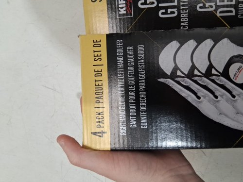 4PK Kirkland Signature Premium Cabretta Leather Golf Gloves - Left Hand - small - White (Model: 1819560) image 4
