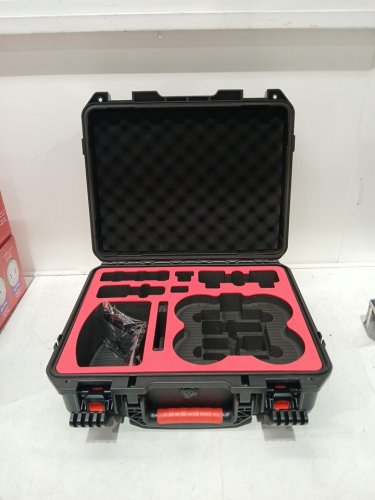 DROGEAR waterproof hard carrying case for drones - compatible with avatar 2 - black/red  (model: dg-303302) image 4