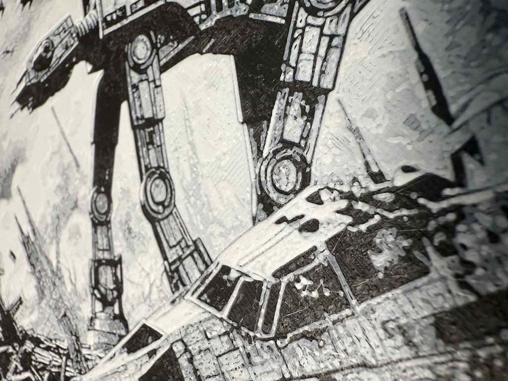 8"x8" 3D Printed - Star Wars - Textured Photo image 3