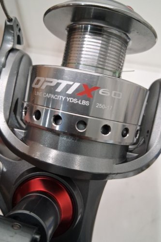 2PC QUANTUM OPTIX SPINNING FISHING REEL - MEDIUM ROD- 8FT- (MODEL : OP60802MD.NS3) image 5
