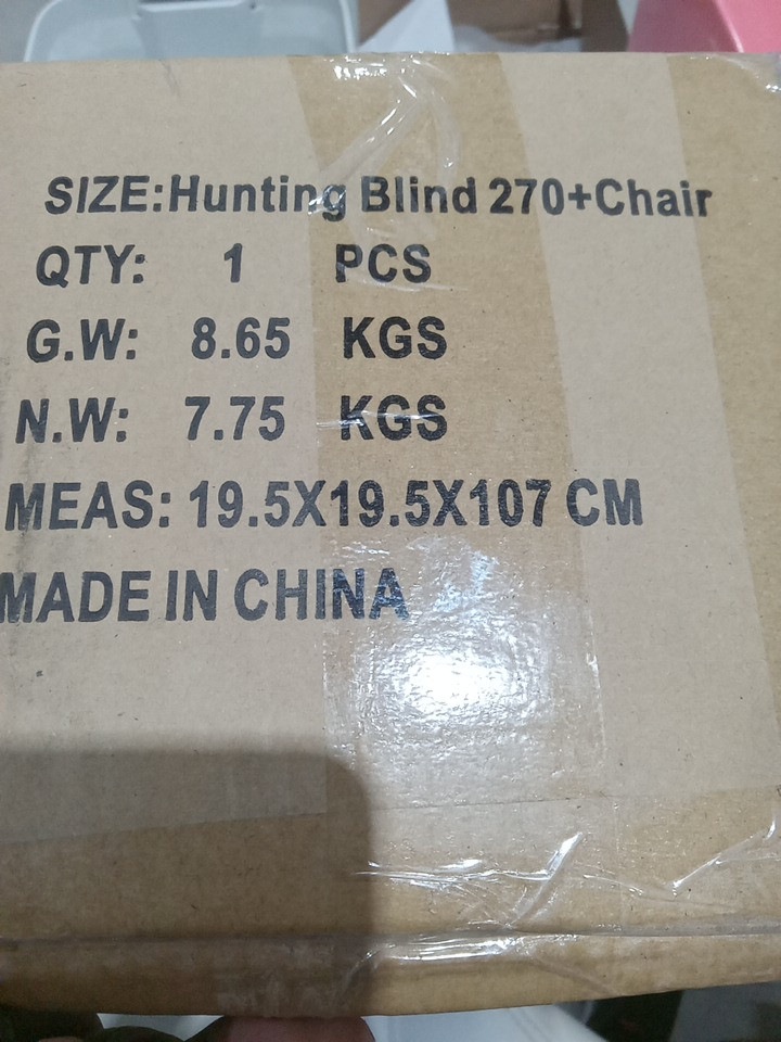 2pc FUNHORUN Hunting Blind 270/360 Degree See Through Ground Blind with chair - 58" x 58" x 66" - Camouflage image 6