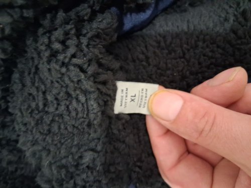 men's levi stauss & co soft shell sherpa insulated lined hooded bomber jacket - extra  large - navy (style: lm1rp593) image 4