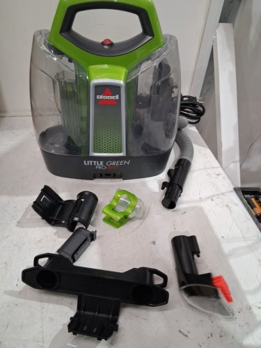 BISSELL LITTLE GREEN PROHEAT PORTABLE DEEP CLEANER/SPOT CLEANER WITH SELF-CLEANING HYDRORINSE TOOL - GREEN/GREY (MODEL : 2513B / 2513N) image 3