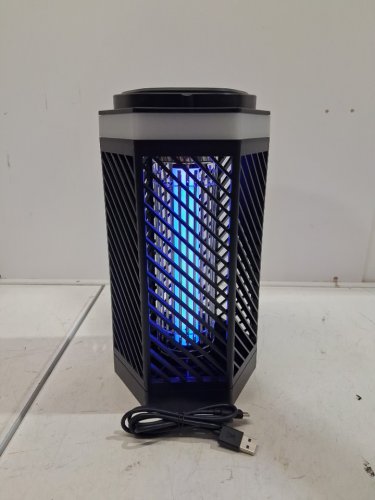 reogle rechargeable bug zapper lantern - black (model: jdm01d) image 2