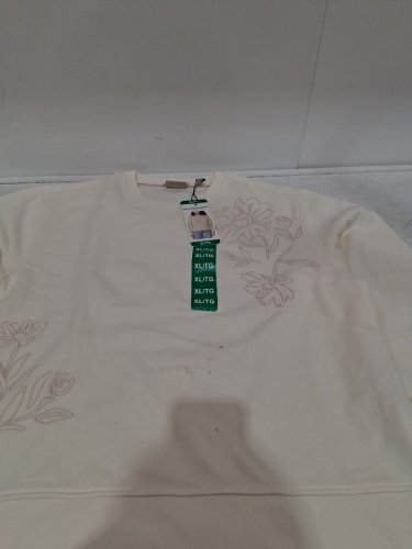WOMEN'S SCOTCH AND SODA EMBROIDERED CREWNECK SWEATSHIRT - extra Large - CREAM (STYLE: 1961337) image 2